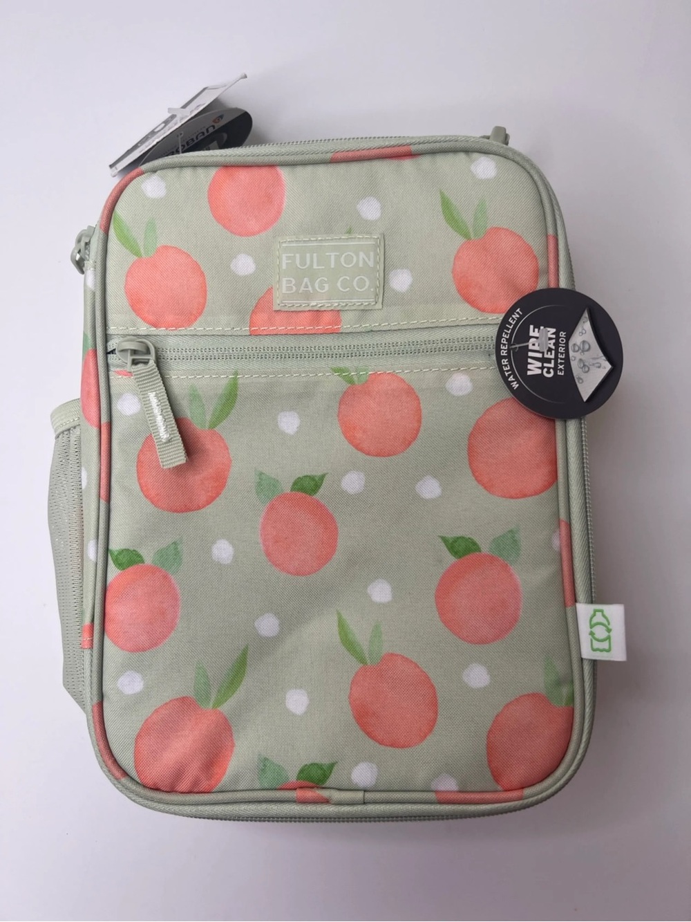 Peach Print Lunch Bag Cooler - Picture 3 of 3
